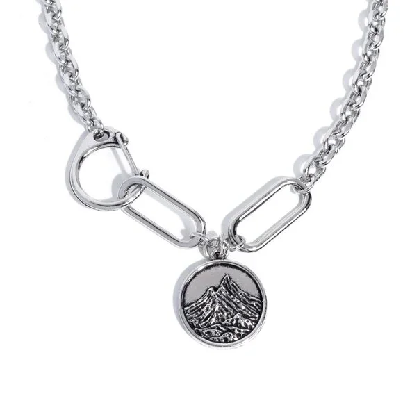 Mountain Region - Silver Necklace - Picture 2 of 3